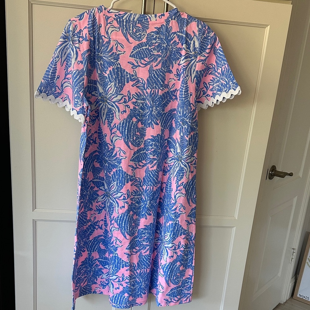 Lilly Pulitzer Pink and Blue Floral Dress - Picture 6 of 7